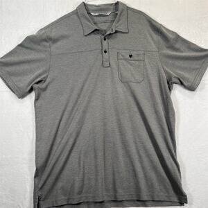 Travis Mathew Men's Gray Polo Shirt XL Short Sleeve XL
